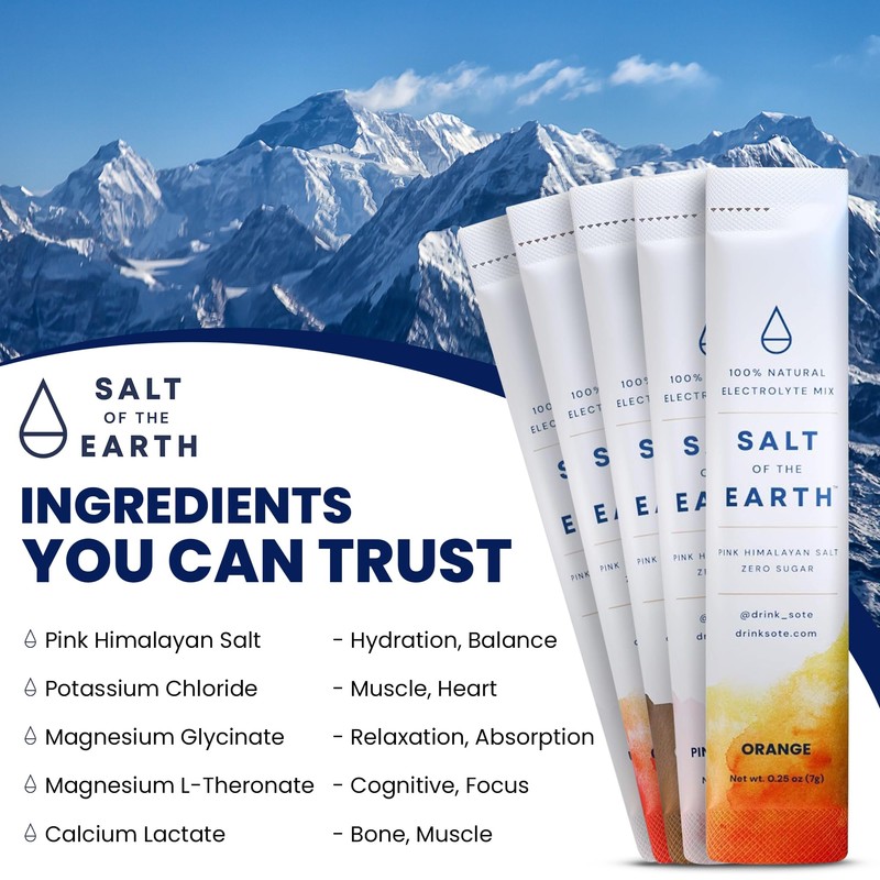 Salt of the Earth Premium Zero-Sugar Electrolyte - Made with