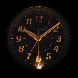 RHYTHM 8RA646SR01 Alarm Clock, Continuous Second Hand, Loud Bell, Alarm, Red, 4.8 x 7.3 x 4.2 inches (12.1 x 18.5 x 10.6 cm)