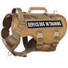 DNALLRINO No Pull Tactical Dog Harness for Medium and Large