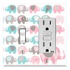 Graphics Wallplates - Elephant - Toggle Rocker/GFCI Combo Wall Plate