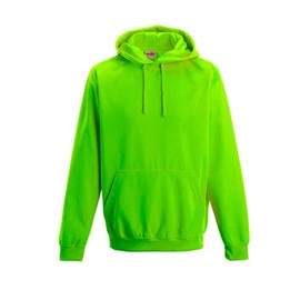noTrash2003 Neon Sweatshirt with Hood Fluorescent Various Colours and Sizes, electric green