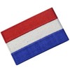 Dutch Flag Embroidered Iron On Sew On Patch