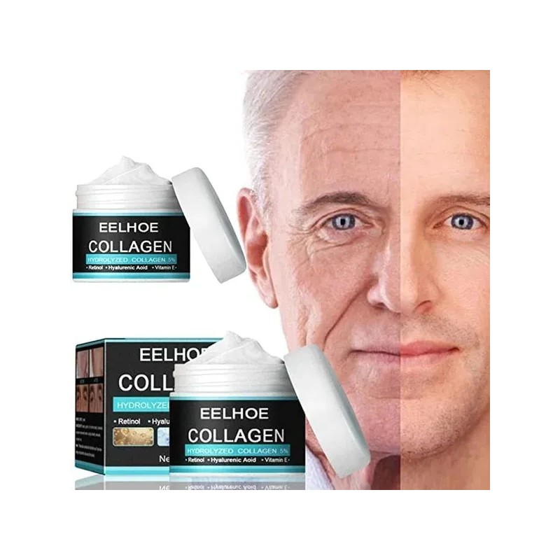 Ee Crema Colageno Hidrolizado Reafirmante Antiarrugas Hombre Mixta