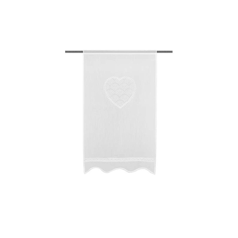 HOME WOHNIDEEN Corazon 054517-0101 80 x 40 cm White Batiste