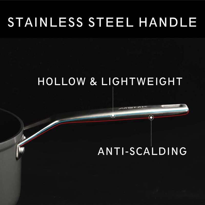 MsMk 11 Inch Induction Grill Pan, Bacon Carbonize also Nonstick,