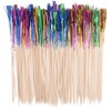 200Pcs Firework Cocktail Picks, BetterJonny Creative Foil Frills Firework Picks