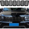 DW-Auto Honeycomb Mesh Front Grill Inserts Kits 7pcs For Jeep