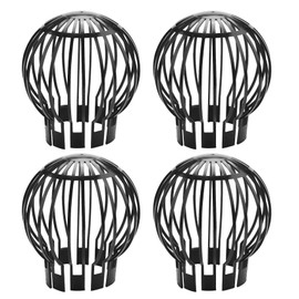 AWAOVV 4PCS Gutter Guard Downspouts Filter Strainer Preventing Leaf Debris Branches Roof Moss From Clogging the Pipes