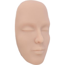 Modelo facial para práctica de microblading (cejas, delineador de ojos, tatuaje de labios) - Tablero de silicona duradero y realista de 17 x 10,4 x 3 cm