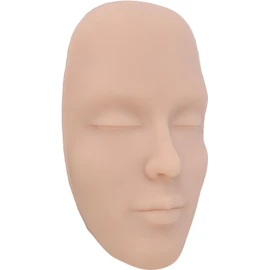 Modelo facial para práctica de microblading (cejas, delineador de ojos, tatuaje de labios) - Tablero de silicona duradero y realista de 17 x 10,4 x 3 cm