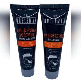 The Nobleman Men's Skin Care Travel Set | Facial Acne Cleanser & Face Scrub New
