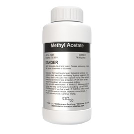 Methyl Acetate – Solvent | Fast Evaporating | Industrial Grade | Ideal for Coatings, Adhesives, and Cleaners | (1000mL (32 Fl Oz))