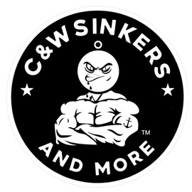 C&W SINKERS AND MORE Cannonball Sinkers (32oz, 12pk) - Lead, Round, Silver, Fishing Sinkers and Weights