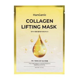 Hanganic Large Capacity Collagen Lifting Mask Pack 30ml x 100 Sheets / 한가닉 대용량 콜라겐 리프팅 마스크팩 30ml X 100장