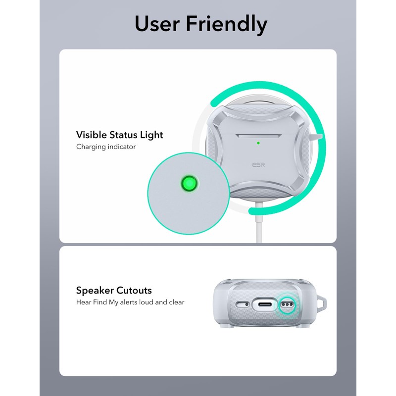 ESR for AirPods 4 Case (HaloLock), Compatible with AirPods 4th