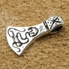 Germanic Axe Pendant 925 Sterling Silver Jewellery, Measure: 2cm in