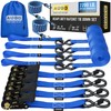 AUGO Ratchet Straps Heavy Duty 4 Pack -15 FT -