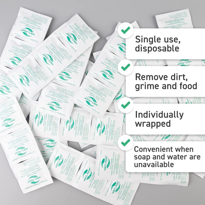 Wet Nap, Hand Cleaning Towelettes Multi size (100)