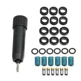 Hihaha Fuel Injector Seal O Ring for Toyota 4 Runner 3.0L V6 1989-1995 Toyota Pickup 3.0L V6 1989-1995 / Fuel Injector Rebuild Kit / Durable / 1 Set Black