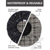 Years calm Shower Cap Reusable Waterproof for Men, Dual-Layer Design,