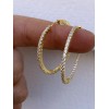Harlembling 14k Gold Plated Solid 925 Sterling Silver Big CZ
