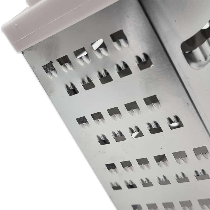 Six Sided Food Grater with Handle – Multi-Surface Metal Grater