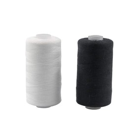Sewing Machine Threads - Black and White Sewing Threads | Sewing Needles Easy Thread | DIY Clothing Repairs Thread, Sewing & Threading | Black and White Threads (500m)
