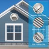 PATIKIL 3" Round Soffit Air Vents, 304 Stainless Steel Louver