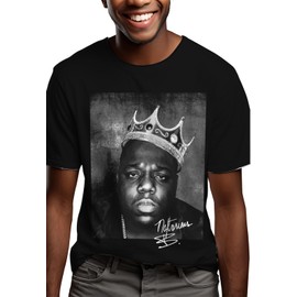 Swag Point Next Level Unisex The Notorious Biggie Graphic T Shirts Vintage Print Hipster Hip Hop Cotton T-Shirts Crown BG M