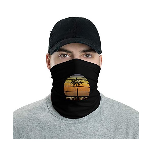 Retro Myrtle Beach Neck Gaiter Face Mask