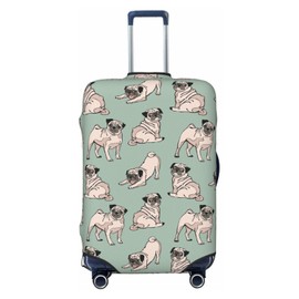 Lukbfall Cute Cats Silhouettes Luggage Suitcase Covers Elastic Washable Black Luggage Protector Travel Suitcase Protective Cover For Kid And Adult,, Dog #01, XL (Fit 30-32 Inch Luggage)