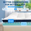 4 Inch Memory Foam Dual-Layer Mattress Topper Queen Size -