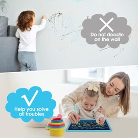 LCD Writing Tablet, 15 Inch Colorful Drawing Doodle Board for Kids, Kids Travel Learning Toys Christmas Birthday Gifts for 3 4 5 6 7 8 Year Old Boys and Girls
