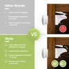 Skyla Homes Magnetic Cabinet Locks (12-Pack 2 Keys) Baby Proofing