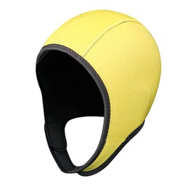 kowaku Diving Hood Surfing Hat 3mm Neoprene Thermal Surfing Hood Swimming Cap for Canoe, Yellow