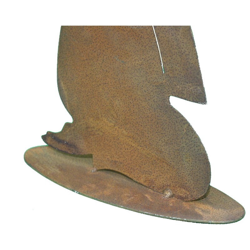Rostikal Praying Rust Decorative Angel 30 cm Metal Decorative Figure
