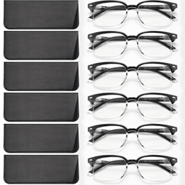 NOVIVON 6 Pack Reading Glasses for Women, Reading glasses men, Blue Light Blocking Readers, Computer eye glasses, Cheaters