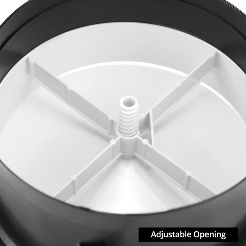 QWORK Adjustable Air Vent Diffuser - 6 Inch, 2 Pack