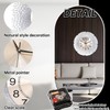 Wall Clock, Silent Hands Clock Petal Iron Creative Stereoscopic Wall