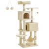 Feandrea Cat Tree, 61-Inch Cat Tower for Indoor Cats, Plush