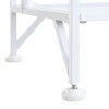 Convenience Concepts Xtra Storage 2 Tier Folding Metal Shelf, White