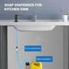 GZOII Soap Dispenser for Kitchean Sink, Built in Black Soap