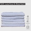 The London Linens Luxury Face Towels White Flannel Face Cloth-