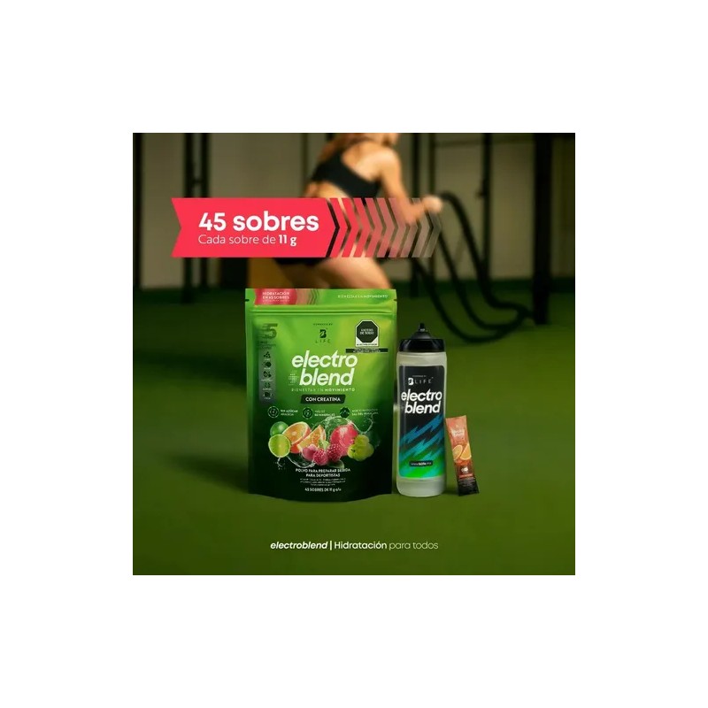 Electrolitos Creatina 45 Sobres Electroblend Creatine B Life Sabor Mix