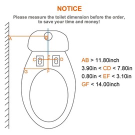 APURE BIDET A123 - Only Cold Water Bidet- Dual nozzles of wash and women wash- Selfcleaning Toilet Bidets (1PC)