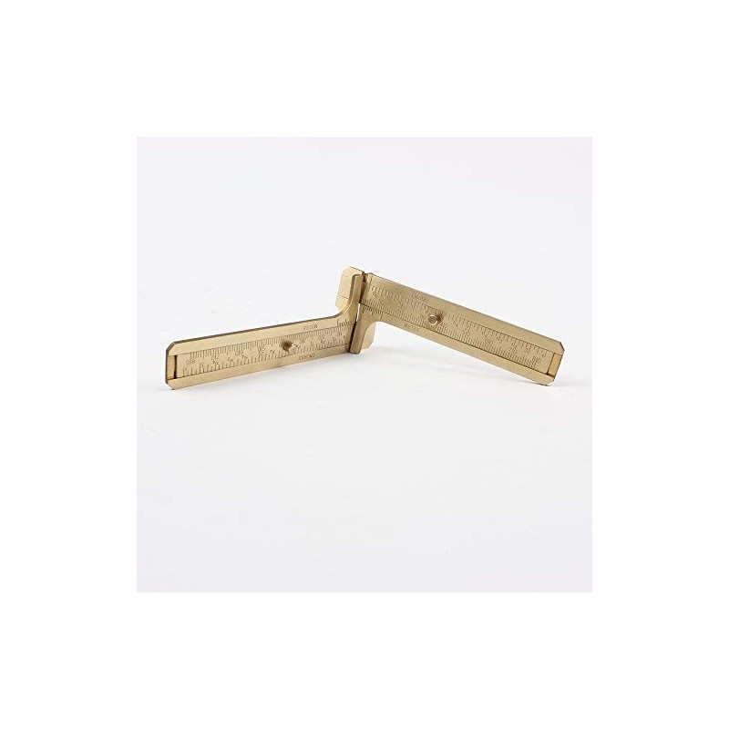 EKLOEN Mini Brass Sliding 80mm Double Scale Caliper for Measuring