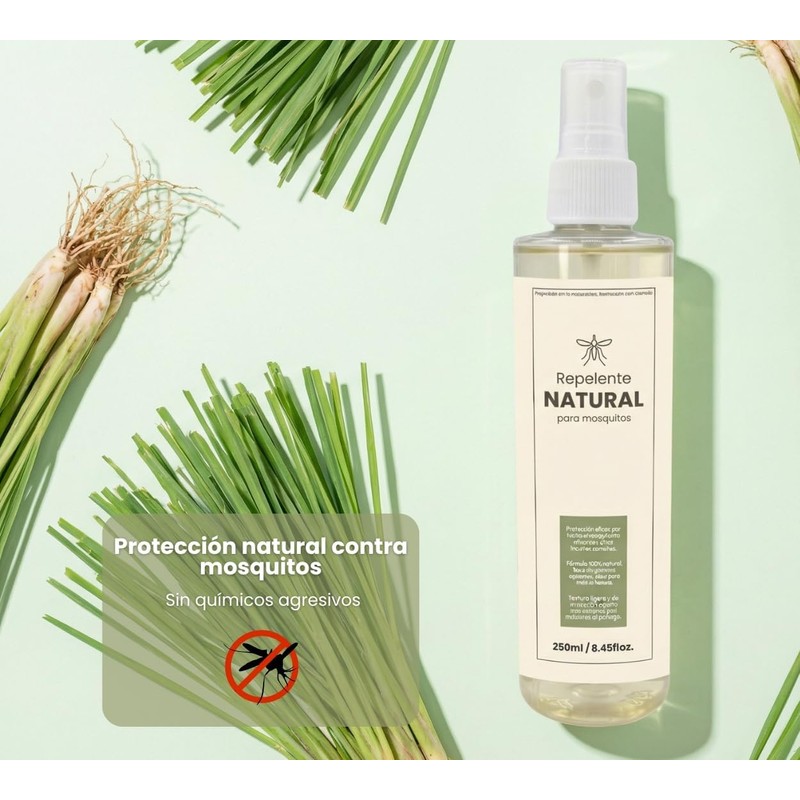 Repelente Natural para Mosquitos Corporal | Uso Diario | Apto