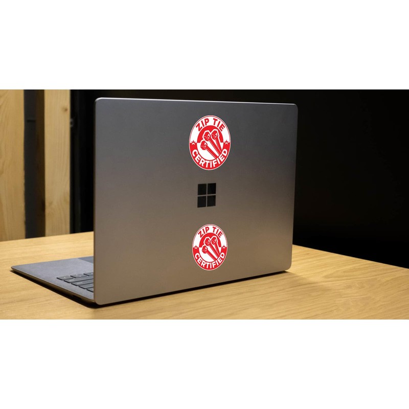 Zip Tie Certified Funny Stickers - Technician Decal (3, 3x3