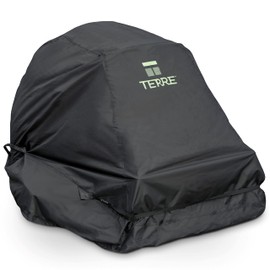 Terre Products ZeroTurn Gas and Battery Powered Lawn Mower Covers Waterproof Heavy Duty Fits Up to 60” Mower Decks, 600D Polyester Oxford UV and Water Resistant, Windproof Buckle Strapping Designed