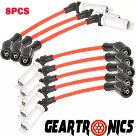 Geartronics (8) PERFORMANCE Spark Plug Wires For CHEVY GMC 1999-2006 LS1 VORTEC 4.8 5.3 6.0L